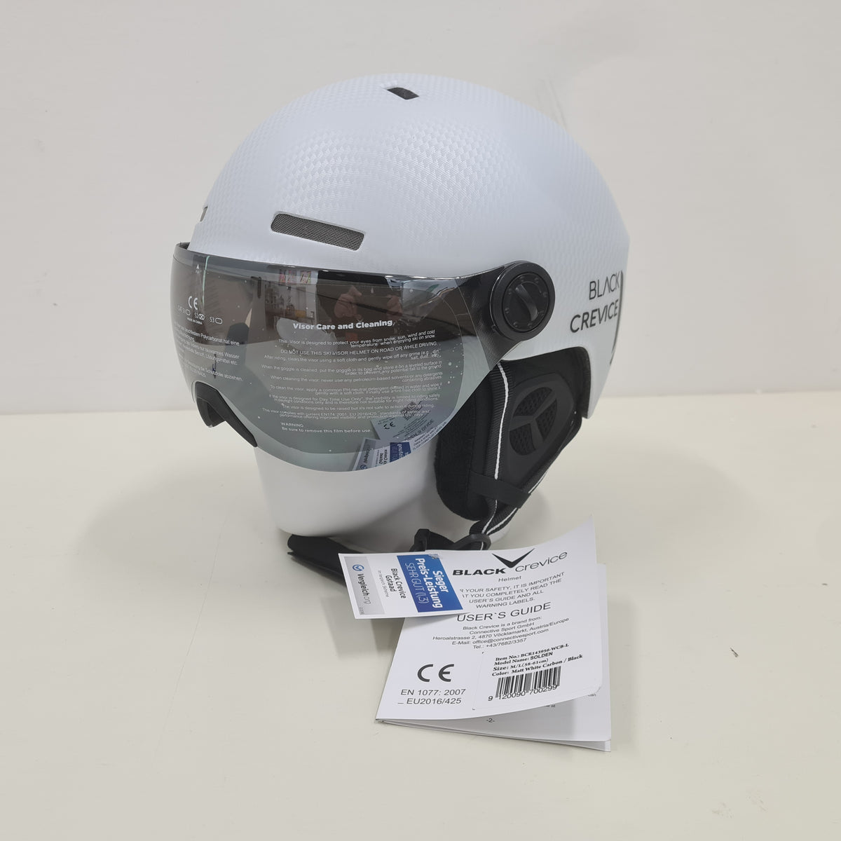 Cébé Contest Vision Skihelm Met Vizier - 2019 | Matte Black Photochromic Vario Orange Cat 23 Maat 54 56 Cm Small Cébé Contest Vision Skihelm Met Vizier - 2019 | Matte Black Photochromic Vario Orange Cat 23 Maat 54 56 Cm Small