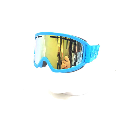 Bollé Erwachsene Skibrille Schuss hochwertige Schneebrille, matt blau, Medium Fit