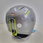 ALPINA Kinder Skihelm CARAT LX, charcoal-neon, Größe 48-52 cm