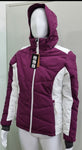 Eono Essentials Damen Skijacke Snowboardjacke, magenta/weiß, Größe L