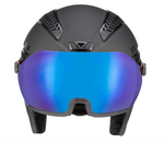 uvex Unisex Skihelm HLMT 600 vario Visierhelm, black mat