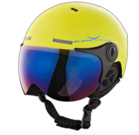 Black Crevice Skihelm SAALBACH Helm mit Visier Unisex Erwachsene